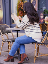 Blugi damă Mărimi Mari cu croială dreaptă- Denim