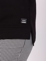 Bluză damă Mărime Mare asimetrică- Negru