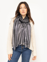 Eșarfă elegantă shiny 70*200- Gri Antracit stralucitor