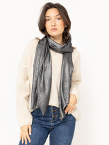 Eșarfă elegantă shiny 70*200- Gri Antracit stralucitor