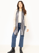 Eșarfă elegantă shiny 70*200- Gri Antracit stralucitor