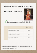Rochie femei de vară cu imprimeu floral multicolor