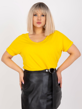 Tricou femei Mărimi Mari- Galben