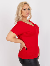 Tricou femei Mărimi Mari- Roșu