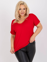 Tricou femei Mărimi Mari- Roșu