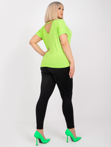Tricou femei Mărimi Mari- Verde Fluo