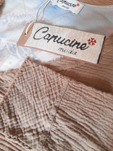 Bluză damă asimetrică cu spate imprimat