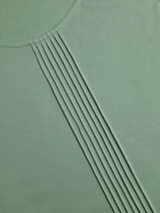 Bluză damă kaki cu tighele verticale ornament