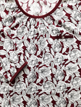 Bluză femei bordo cu motiv floral