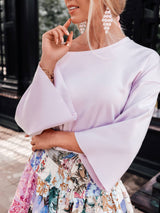 Bluză femei casual- Violet Deschis