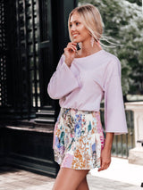 Bluză femei casual- Violet Deschis