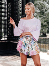 Bluză femei casual- Violet Deschis