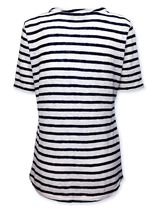 Bluză femei cu dungi și imprimeu marin