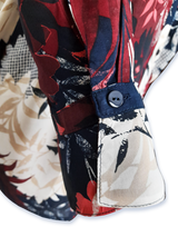 Bluză femei cu motiv floral multicolor