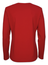 Bluză femei roșie cu ornament cerculețe