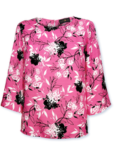 Bluză femei roz cu imprimeu floral