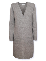 Cardigan damă lung cu buzunare