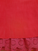 Fustă damă roșie cu dantelă