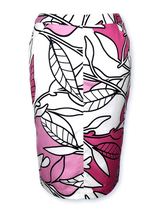 Fustă femei midi cu imprimeu floral abstract