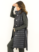 Geacă damă fără mâneci matlasată