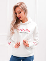 Hanorac damă brodat cu buzunar marsupiu