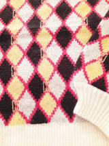 Pulover damă tricotat Jacquard cu lână