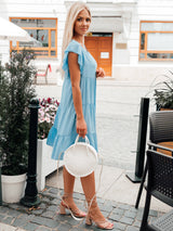 Rochie damă de vară lejeră - Albastru Deschis