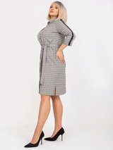 Rochie damă elegantă de zi în carouri