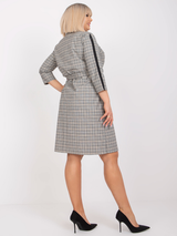 Rochie damă elegantă de zi în carouri