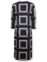 Rochie femei "5 HEARTS" bleumarin cu panouri și steluțe