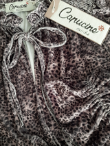 Rochie femei cu animal print și aspect catifelat