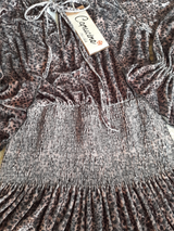 Rochie femei cu animal print și aspect catifelat