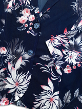 Sacou femei elegant din tul imprimat cu motive florale