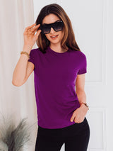 Tricou damă bumbac - Violet