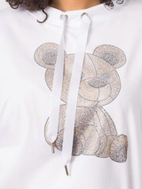 Bluză damă Mărime Mare cu print- Alb ivoire
