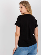 Tricou damă cu libelule- Negru