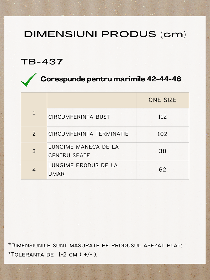 Tricou femei Mărimi Mari- Kaki