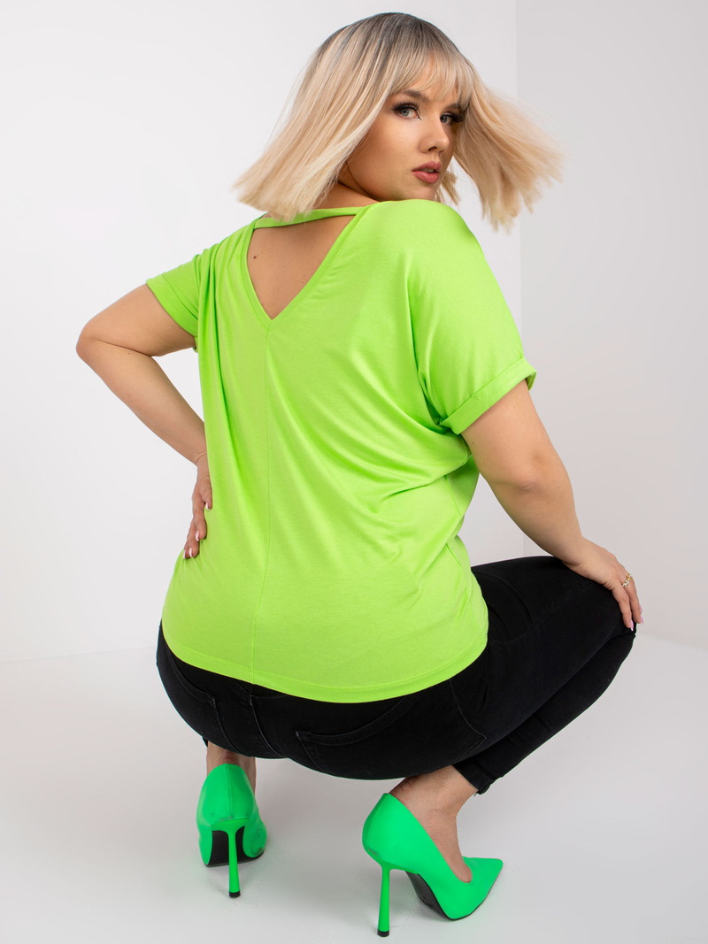 Tricou femei Mărimi Mari- Verde Fluo