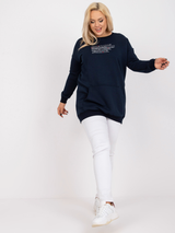 Bluză damă Mărimi Mari casual sport- Bleumarin