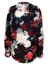 Bluză femei cu motiv floral multicolor