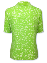 Bluză femei verde kiwi cu buline