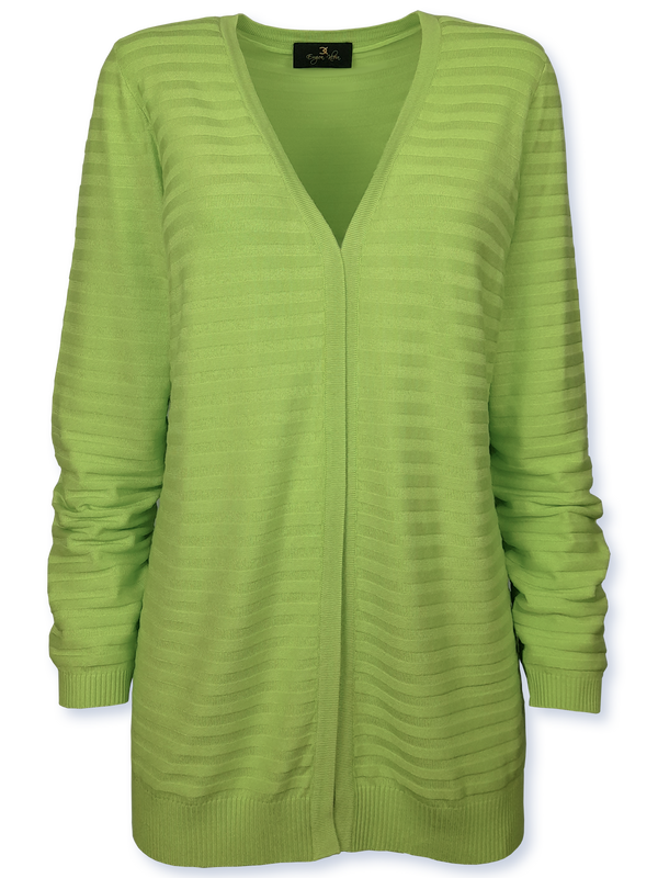 Cardigan femei tricotat verde kiwi