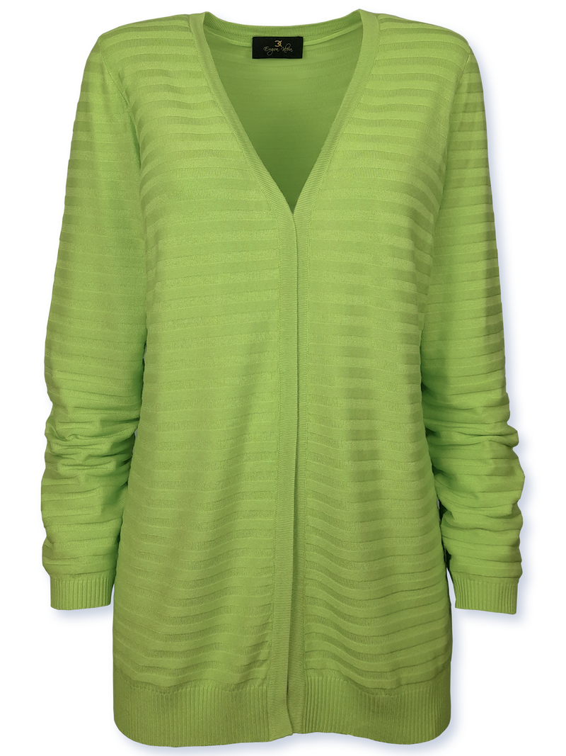Cardigan femei tricotat verde kiwi