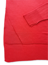 Pulover femei tricotat fin roșu
