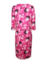 Rochie femei roz cu imprimeu floral